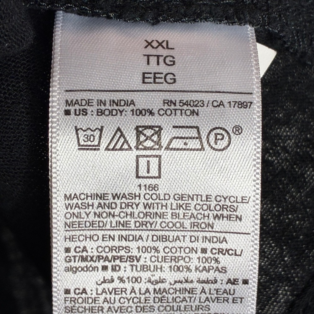 Old Navy XXL Womens Black Cotton Gauze Oversized Shirt Button Down Boxy Oversize - Picture 8 of 8